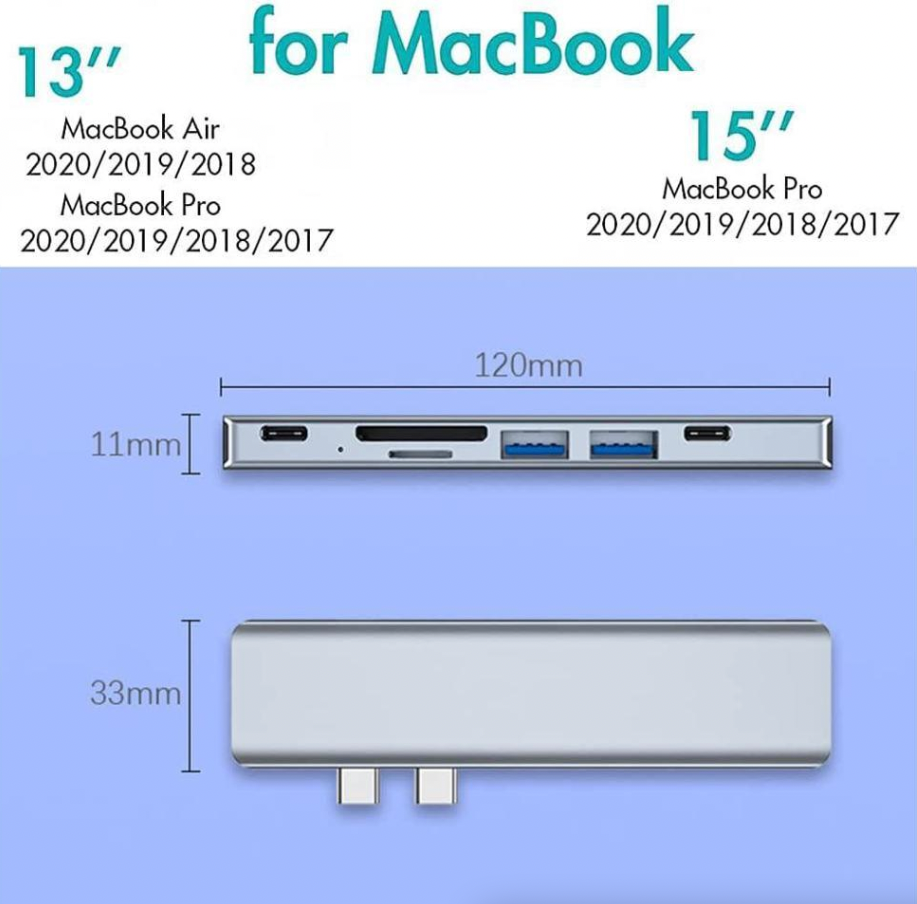 AeroHub™ Pro – Multiport USB-C Extension for MacBook