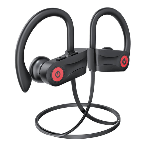 Boean Bluetooth Headphones Wireless Headphones with 16 Hours Playtime Bluetooth 5.3 Wireless Earbuds HD Deep Bass Stereo Sound Isolation IPX7 Waterproof Earphones for Workout Running Sports