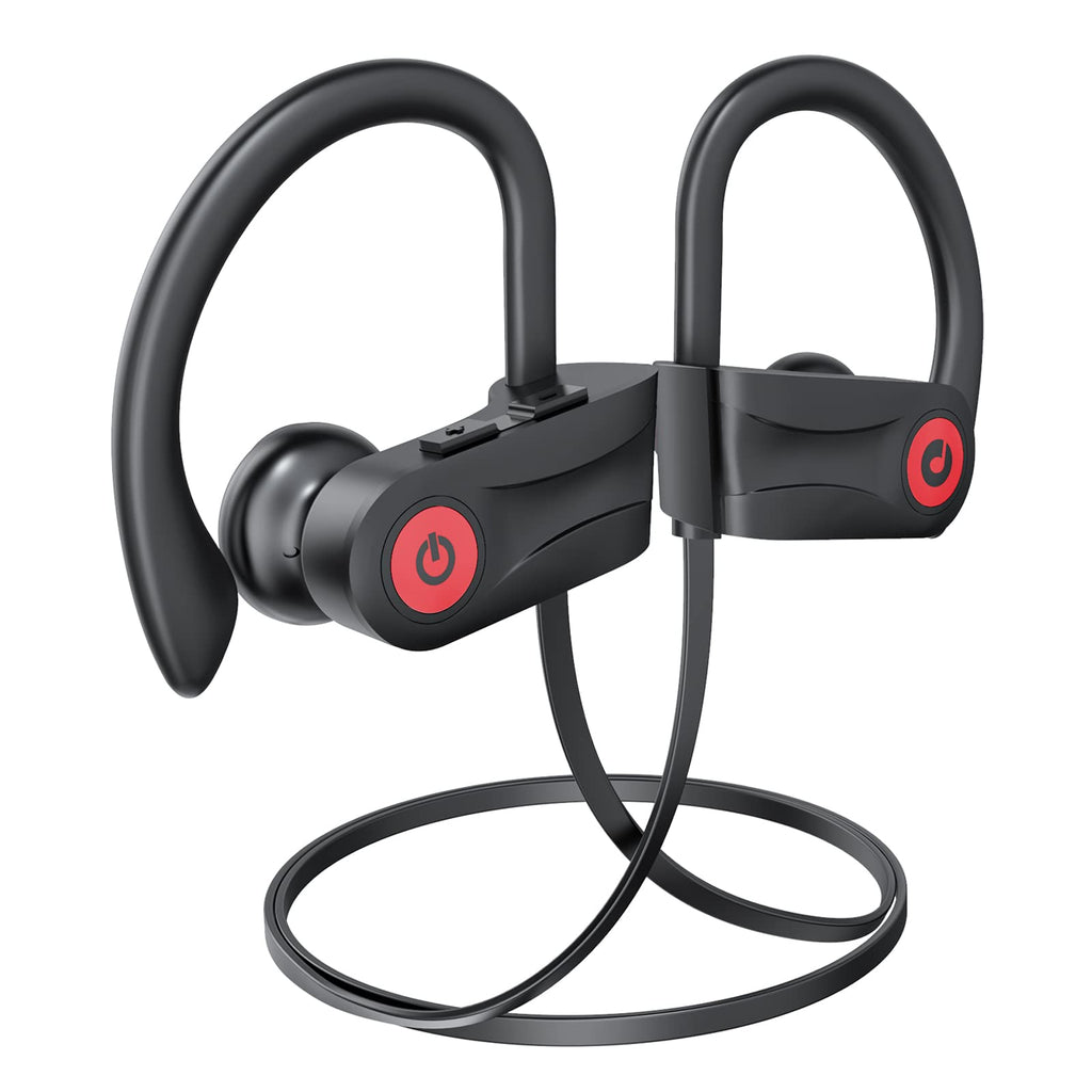 Boean Bluetooth Headphones Wireless Headphones with 16 Hours Playtime Bluetooth 5.3 Wireless Earbuds HD Deep Bass Stereo Sound Isolation IPX7 Waterproof Earphones for Workout Running Sports