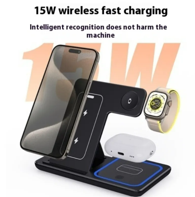 AeroRelief™ 3-in-1 Foldable Wireless Charging Stand