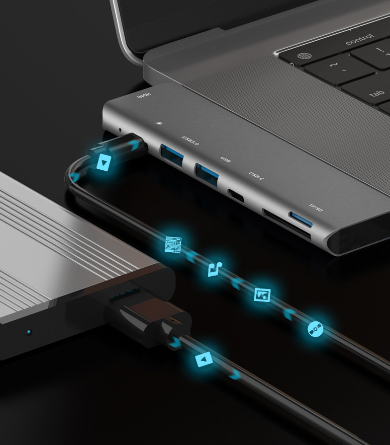 AeroHub™ Pro – Multiport USB-C Extension for MacBook
